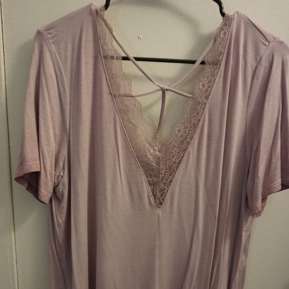 American Eagle Soft & Sexy Tee Girly Pink Shirt XL